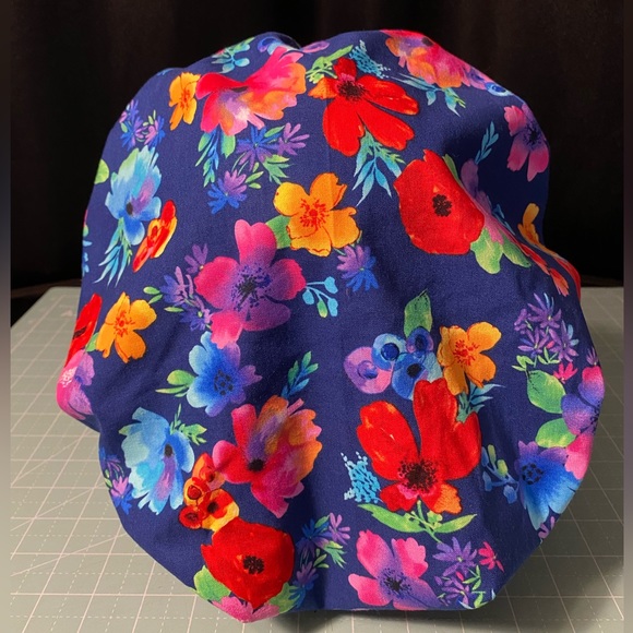 Floral Bouffant Scrub Cap - Picture 1 of 2